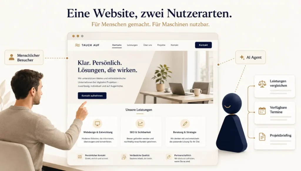 WordPress für kleine Unternehmen: Noch sinnvoll – oder kann KI das besser? Websites werden auch für KI-Agenten interessant